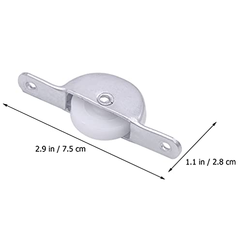 Angoily Sliding Door Track Wheels 10Pcs Plastic Closet Door Rollers Replacement for Wardrobe and Shower Doors Smooth Operation and Stable Sliding - Image 3