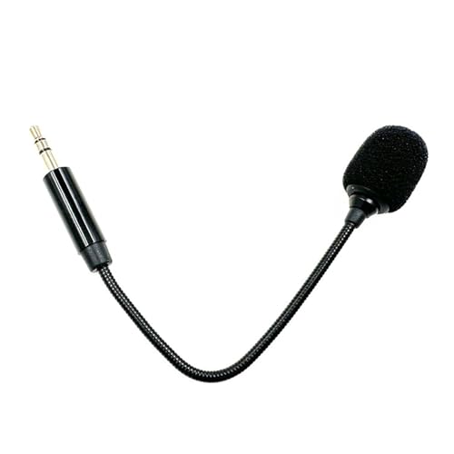Loolee 3.5mm Microphone Boom Microphone for Voice Amplifiers Sound Card Smartphones Computers HandsFree Communication