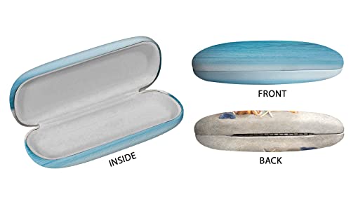 Image of WIRESTER Hard Shell Eyeglasses Case, Clamshell Sunglasses Holder Protective Cover with Microfiber Cloth