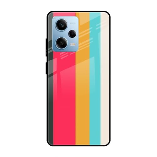 Image of SmashItUp Rainbow | Multicolour | Patterns Designer Printed TPU Metal Case Mobile Back Cover for Redmi Note 12 Pro 5G