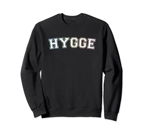 Hygge Colorido Arco Iris Acogedor Danés Higiene Sudadera