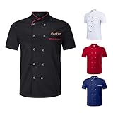 Veste de chef personnalisable pour hommes et femmes, veste de cuisinier personnalisée avec texte brodé nom, créez votre propre chemise de chef