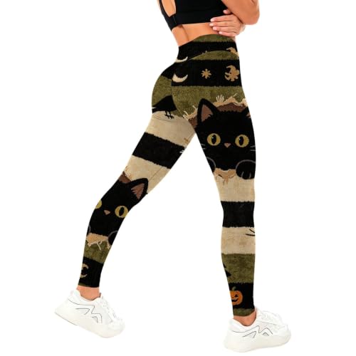 MESSIYO Halloween Leggings for Women Fall Fashion Yoga Pants Black - image 4
