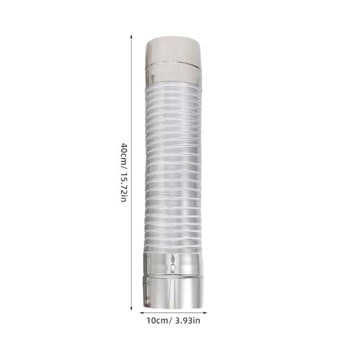 Coude de tuyau de poêle 40 cm aluminium haute température pour extension de cheminée intérieur - 3
