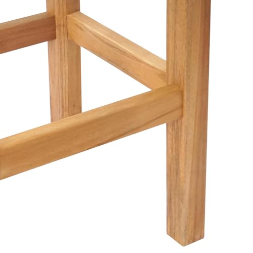 Tabouret de bar en teck résistant aux intempéries de style moderne - 6