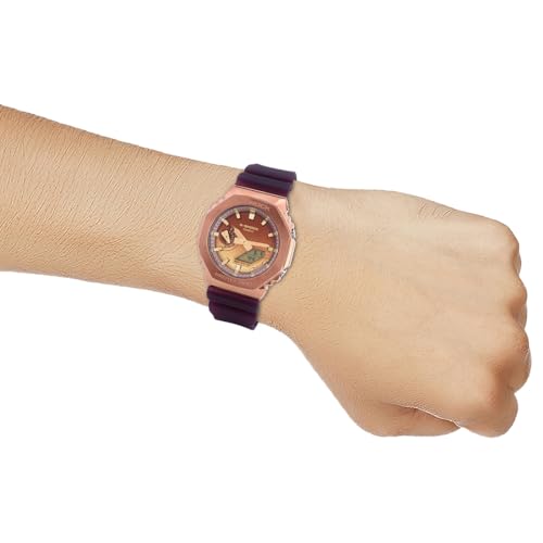 Casio G-Shock GM-2100CL-5ADR Multi-Coloured IP Analog-Digital Dial Brown Resin Strap Men's Watch Shock and 200M Water Resistant G1436 - Image 5