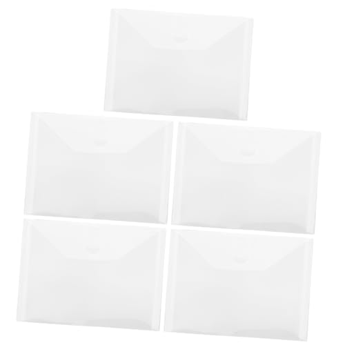 Tofficu 5 Pack Pouches for Stencils Templates 180x130mm Bill Organizer Portable Document Storage Bag