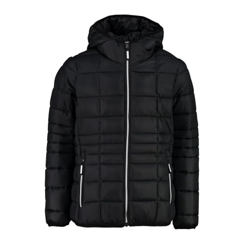 CMP - Giacca da bambina in nylon con cappuccio fisso, Nero, 140