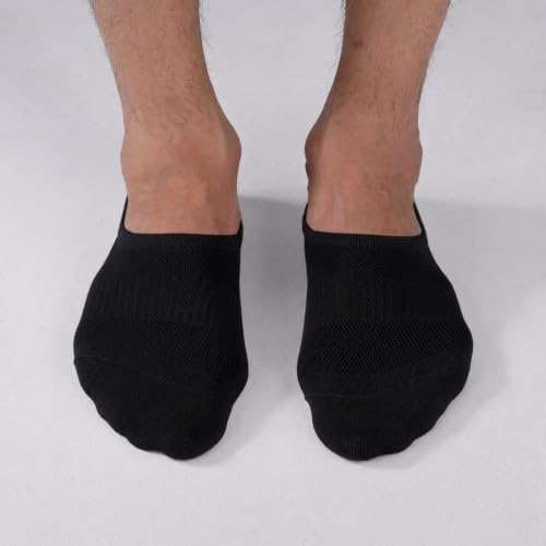 Image of WANDER No Show Socks Mens 7 /8 Pair Cotton Thin Non Slip Low Cut Men Invisible Sock 6-8 /9-11 /12-14