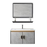 Photo Gallery lmxrypd lavabo bagno con mobile e rubinetto. mobile bagno sottolavabo. montaggio a parete, grigio (size : 27.6in/70cm) Photo Gallery lmxrypd lavabo bagno con mobile e rubinetto. mobile bagno sottolavabo. montaggio a parete, grigio (size : 27.6in/70cm)