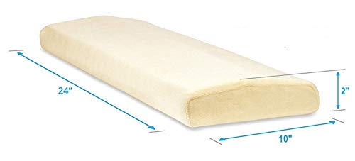 METRON-2”(H) Medium Firm Support Foam Lumbar Pillow for Lower Spine & Back Support for Sleeping Helps Pre & Post Surgery