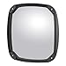 RETRAC 610875 Aerodynamic 8-Inch Black Plastic Convex Mirror Head, Fits 3/4 to 1-1/4-In Tube, Universal Driver or Passenger Side