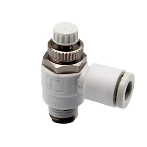 Regulador AS2201F-01-02-08SA tipo codo para control de flujo neumático 2