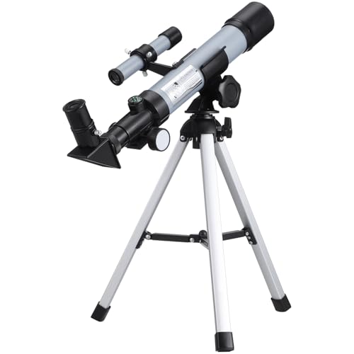 OSALADI Telescopio Prismáticos Estrella Portátil Microscopio Infantil Portatil Binocular Vision Nocturna Alcance Telescópico Astronómico Solar Abs Silver