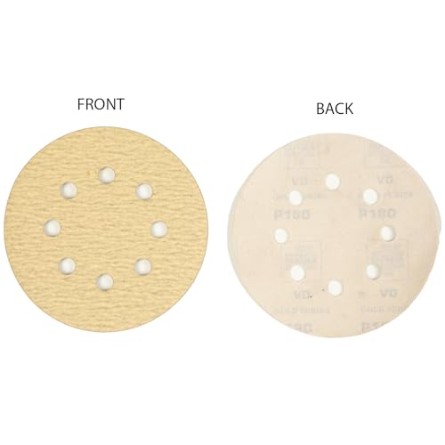 Image of Taparia 5 inch (125 mm) Velcro Disc,5 Pc x Grit 60, 100, 180, 320. Pack of 20