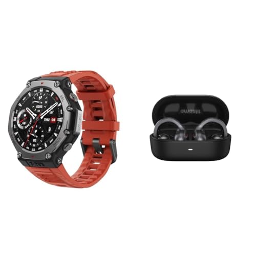 Amazfit T-Rex 3 Outdoor Smartwatch Negro + Up OWS Auriculares Bluetooth 5.3