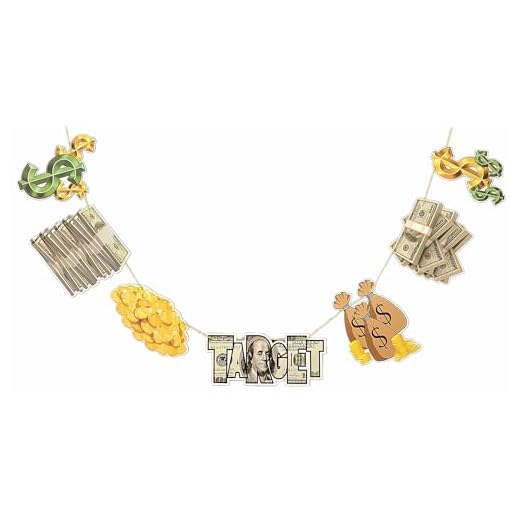 Money-Themed Party Banner for Celebrations