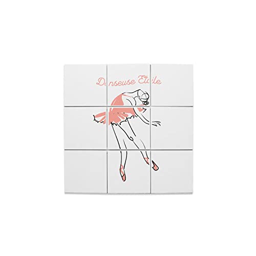 Illustration Ballet en carreaux céramique pour une chambre douce