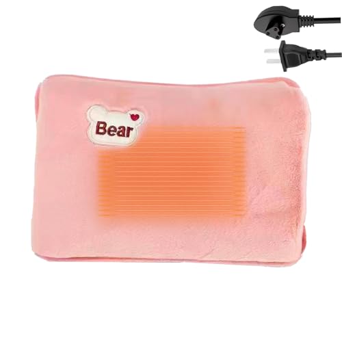 Hot Water Bag, Rechargeable Electric 18x25cm, Multipurpose Heating Pad Hot Water Bottle, Leak-Proof Rechargeable Hand Warmer, for Winter Cold, Period Cramps, Neck Shoulder Legs and Body