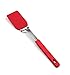 RSVP International Kitchen Tool Collection Flexible Nylon Spatula, Stainless Steel Handle, 10.75x2