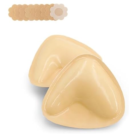 Double-Sided Sticky Bra Inserts Instant Lift Adhesive Bra Pads Boost Padding Bikini Pad for Sports Bra Swimsuit Cover