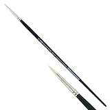 KUM 5123911 - Acryl- und Ölpinsel Black Line, Rund, Größe 6, für Künstler, Künstlerpinsel, Künstlerbedarf