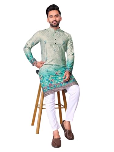 Image of Trustous Kurta Pyjamas set for Mens | Pyjamas with kurta PRINTED and classis look |KURTA Pyjamas SET