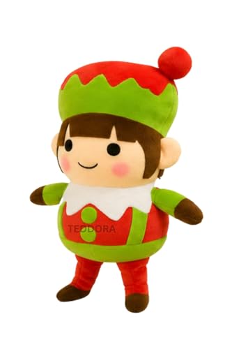 Image of Christmas Santa Clauss Jingle Girl Soft Toy for Girls Boys Kids, Claus Stuffed Baby Teddy Gift Birthday, 25 cm