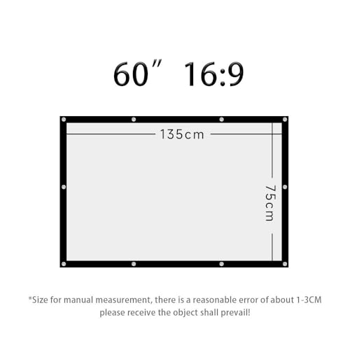 Pantalla de proyección plegable doble faz 60 pulgadas 16:9 miniatura 2