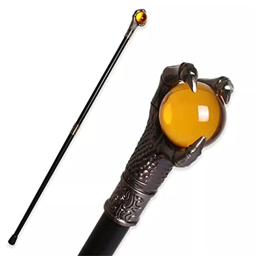 Canne griffe de dragon LED globe oculaire batton de marche gothique homme femme original