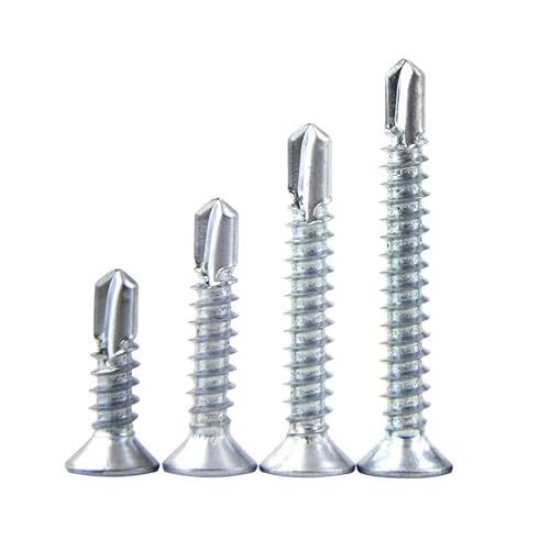 Image of Rely⇒VP INDUSTRIES (Pcs-50) No.6x13 mm CSK Phillips Head SDS Screw - Self-Tapping, Ideal for Wood to Metal Applications