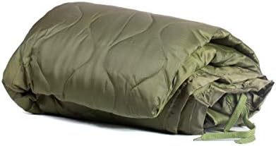 Farm Blue OD Green Army Camping Blanket Tactical Woobie Blanket Poncho Liner - Lightweight, Multifunctional, All Weather Blankets - Camping Gear, Backpacking and More Use - Olive Drab Green