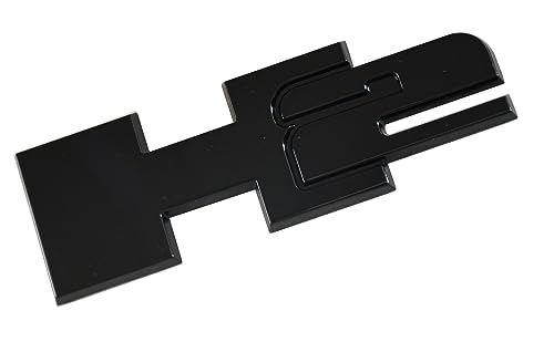 Image of 1pc H2 Rear Liftgate Door Nameplate 3D Badge Emblems Replacement for 2003-2009 Hummer H2 (Black)