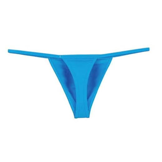 Lencería sexy para mujer, bragas de cintura abierta, tanga baja, Azul agua., 4XL