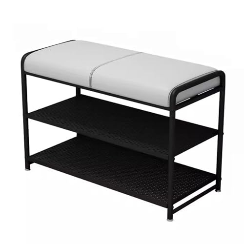 Meuble à chaussures d'entrée avec coussin de siège intégré