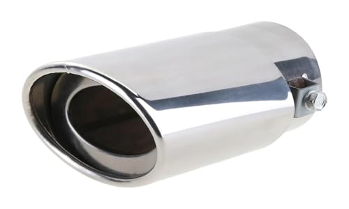 Tuyau d'échappement voiture en acier inoxydable pour pot de silencieux rond chromé universel