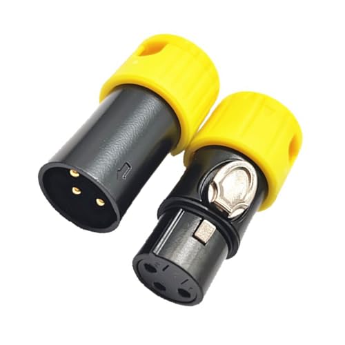 YUPEIUKLI Connecteur de câble Audio 3 Broches pour Microphone, mâle/Femelle, pour câble multipaire, équipement de Studio et de scène
