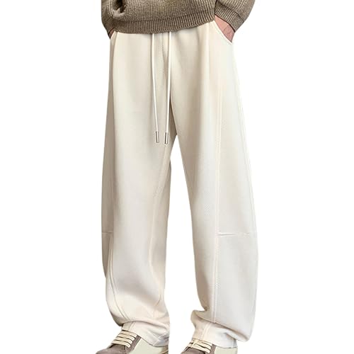 Jogging cargo épais blanc fini les survêtements sans forme ni style