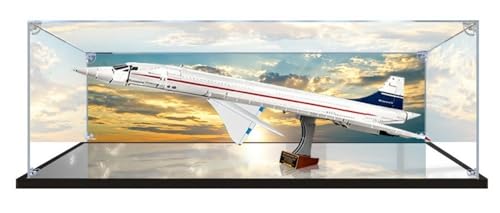 Vitrina Acrílico Compatible con Modelo Bloques Construcción Avión Lego 10318 Concorde, Transparente Prueba Polvo (Modelo No Incluido) B,3mm Vitrina Acrílico Compatible con Modelo Bloques Construcción Avión Lego 10318 Concorde, Transparente Prueba Polvo (Modelo No Incluido) B,3mm