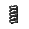 Strap Loop Fastener Rings intended for Garmin Vivosmart 3/Vivofit 4/Vivofit 3/Vivofit jr 3/Vivofit jr 2/Vivofit jr Bands Black Rubber Replacement Watch Bands Keeper Loop Security Holder Retainer Ring