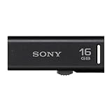 Sony USM16GR 16GB Microvault USB Flash Drive with Retractable Connector, Black