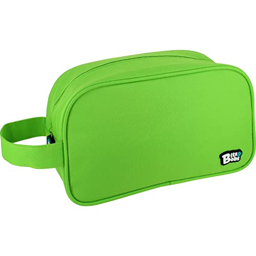Grafoplás Bits & Bobs, Neceser Cuadrado Unisex Niños, Verde (Green), 28x18x10cm