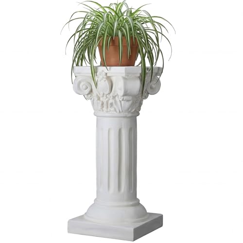 ElaraBerry 1 Pack 21.7 Inches Roman Column and Pillars Plant Pedestal Column Stand Wedding Greek Pillar for Outdoor Indoor Garden Birthday Party Display Pedestal Stand for Plants (Elegant)