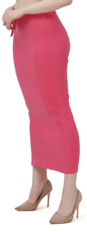 Image of Lycra Blend Cotton Saree Shapewear Petticoat for Women and Girls, Skirts Shapewear Dress for Saree