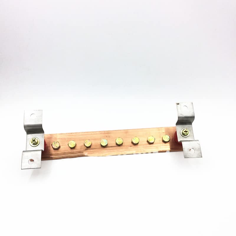 1pcs 4 * 40 * 300 Equipotential Busbar Room Tinned Copper Bar Grounding Busbar Earthing Bar