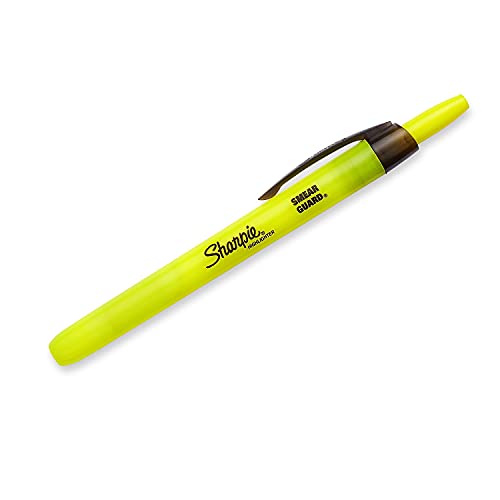 Sharpie 28025 Accent Retractable Highlighters Chisel Tip Fluorescent Yellow Dozen #TOP4