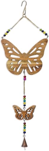 Sunset Vista Designs Natural Butterfly with Antique Gold, 24-inch Height