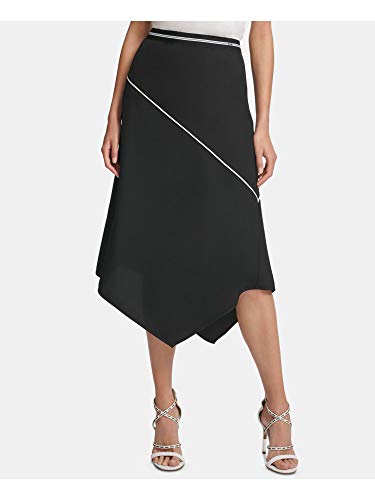 DKNY Womens Trapezoid Office Asymmetrical Skirt
