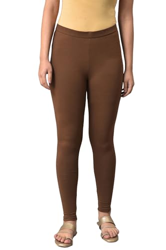 Image of W for Woman Women's Regular Fit High Rise Coral Cotton Jersey Tights