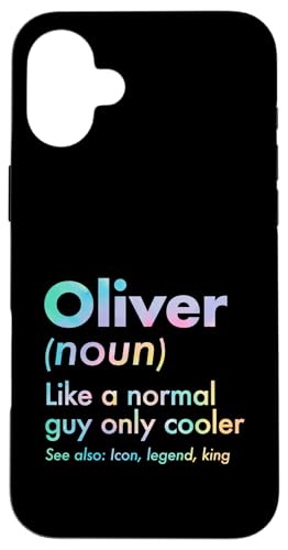 Oliver Like A Normal Guy Only Cooler Legend King �t�@�[�X�g�l�[�� �X�}�z�P�[�X iPhone 16 Plus �p